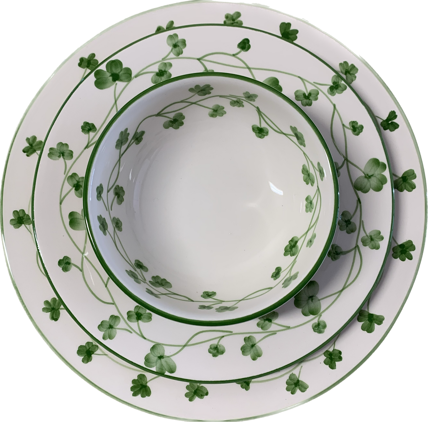 Glenmalure Side Plate with Shamrock Motif