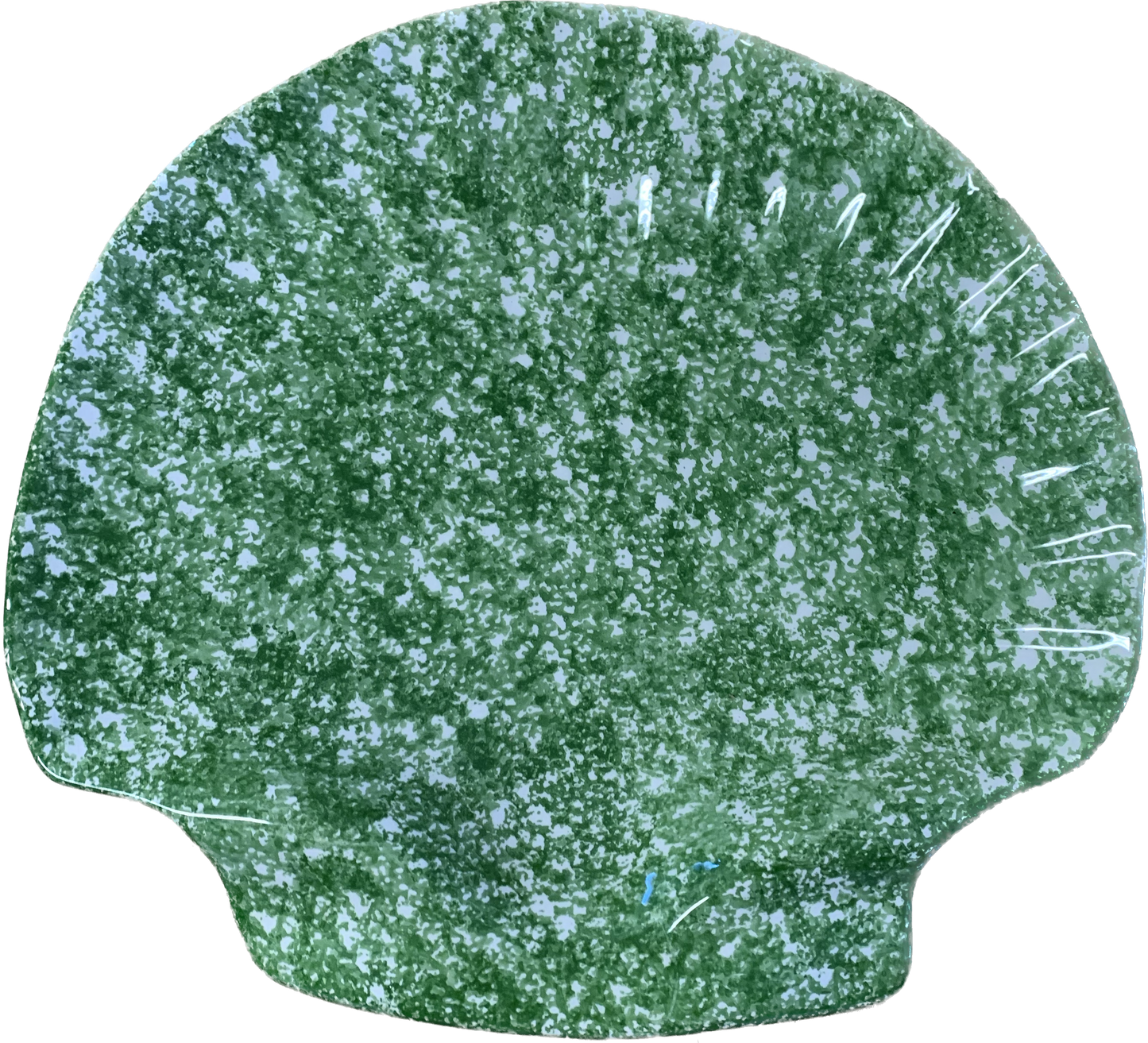 Large Green Shell Platter Plate