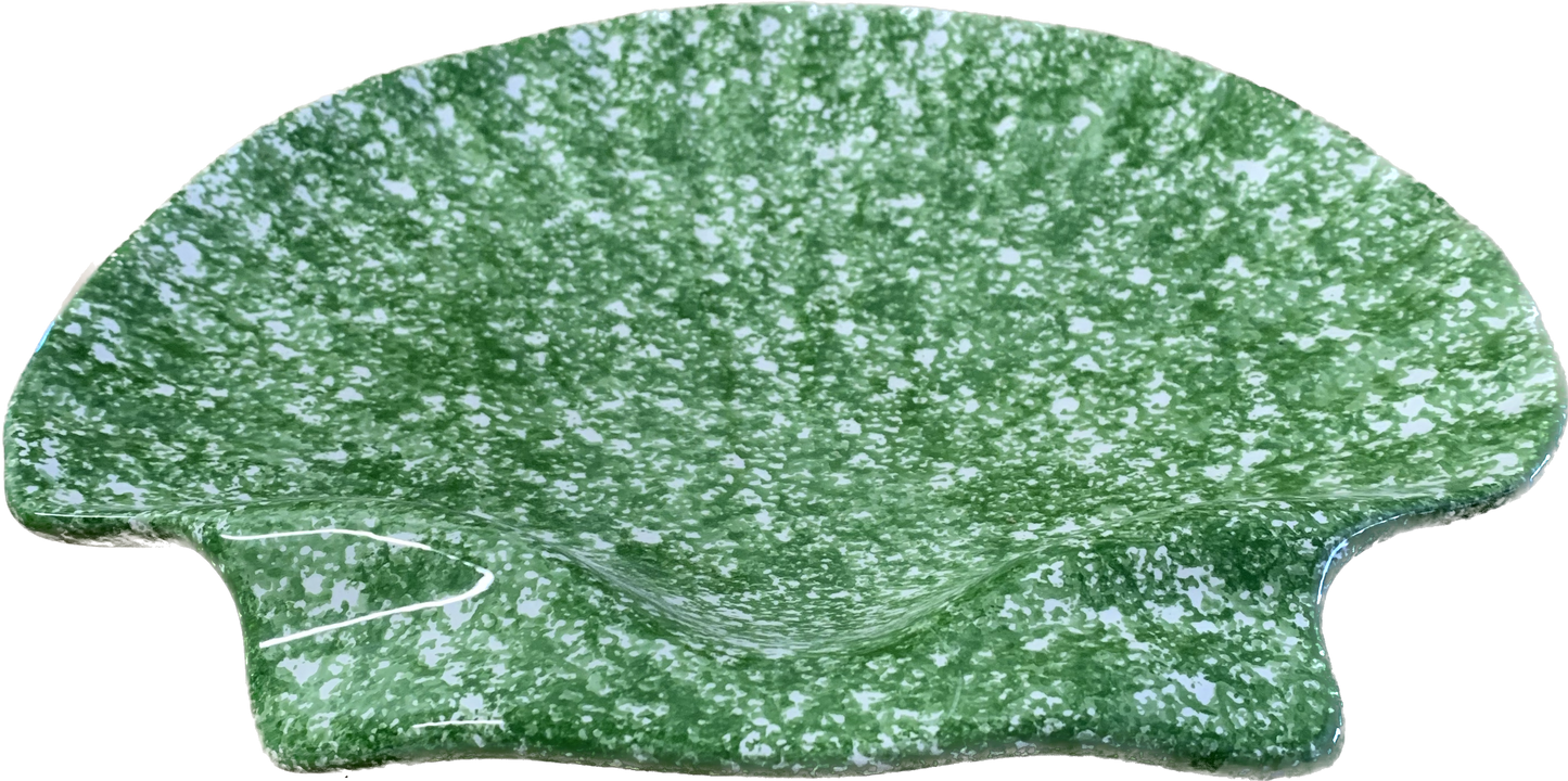 Large Green Shell Platter Plate