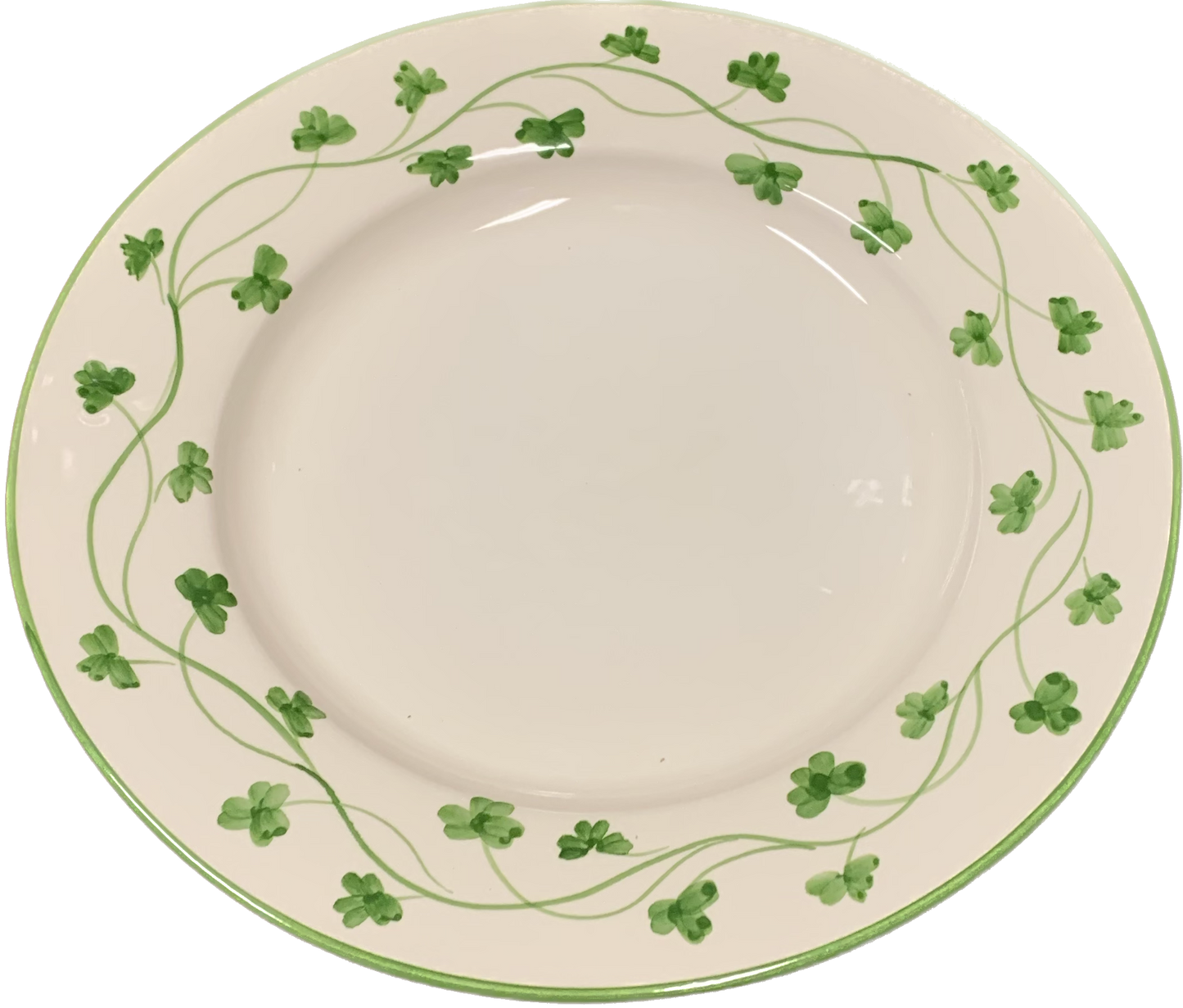 Glenmalure Dinner Plate with Shamrock Motif