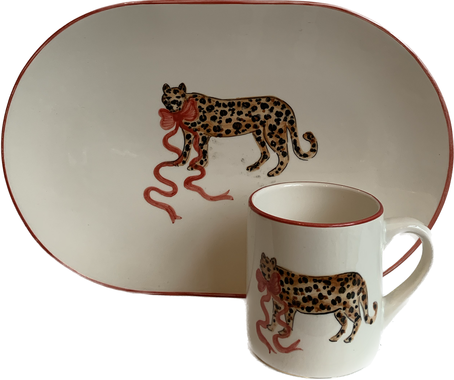 St. Moritz Leopard with Bow Mug