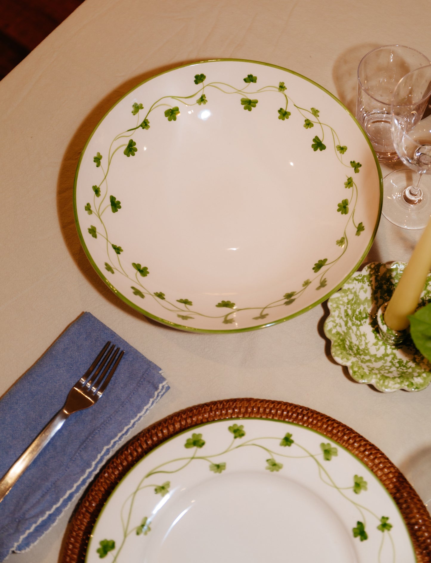 Glenmalure Shamrock Salad Bowl
