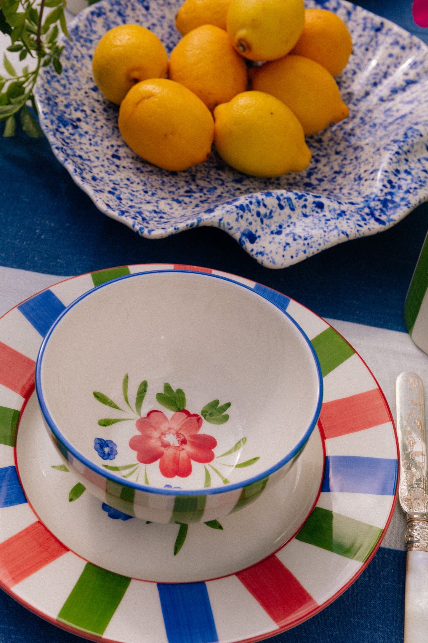 Large Blue Shell Platter Plate