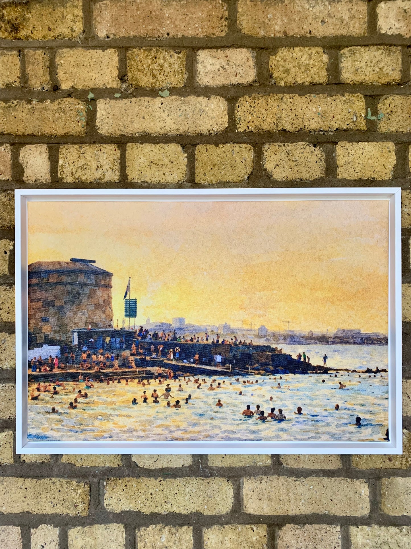 Seapoint Martello Tower Framed Print – Dublin Coastal Wall Art
