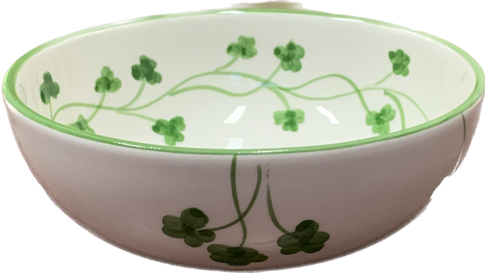 Glenmalure Cereal Bowl with Shamrock Pattern