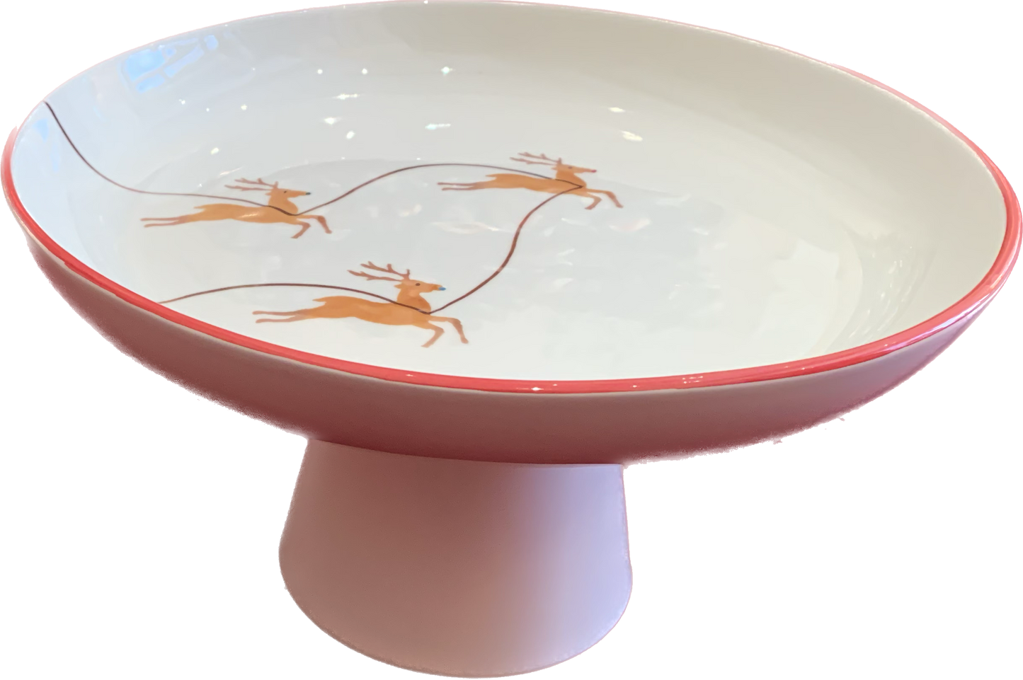 St. Moritz Reindeer Cake Plate