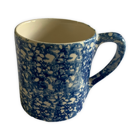 Blue Spongeware Mug
