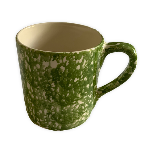 Green Spongeware Mug