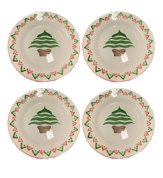 St. Moritz Christmas Tree Side Plate Set of 4