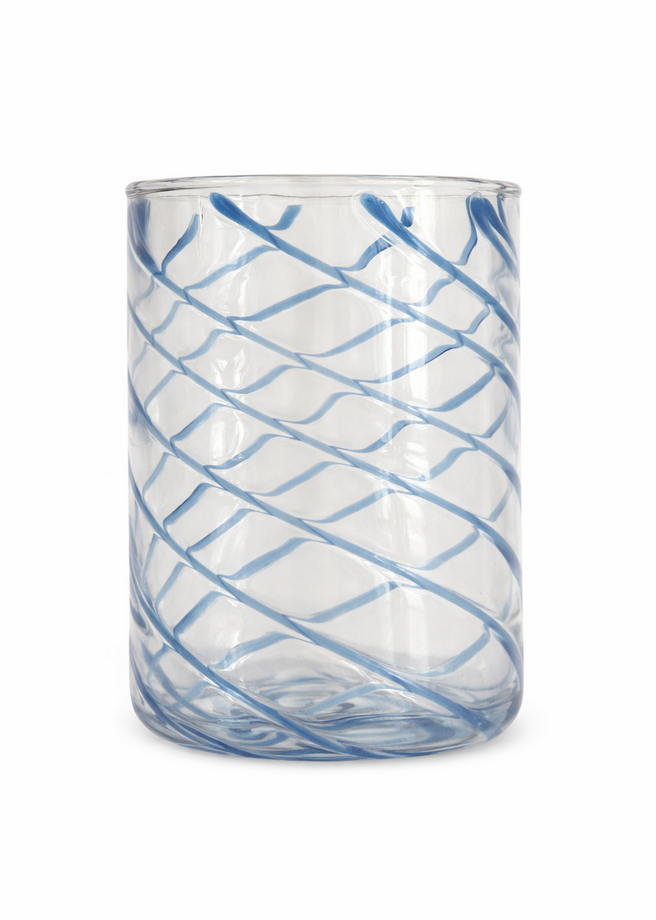 Blue Swirl Glass (set of 4)