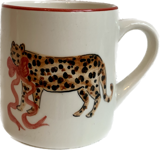 St. Moritz Leopard with Bow Mug